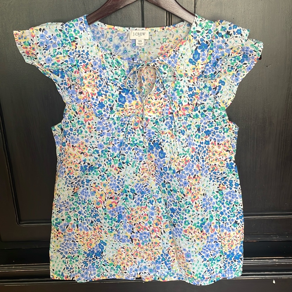 J.Crew Factory floral blouse